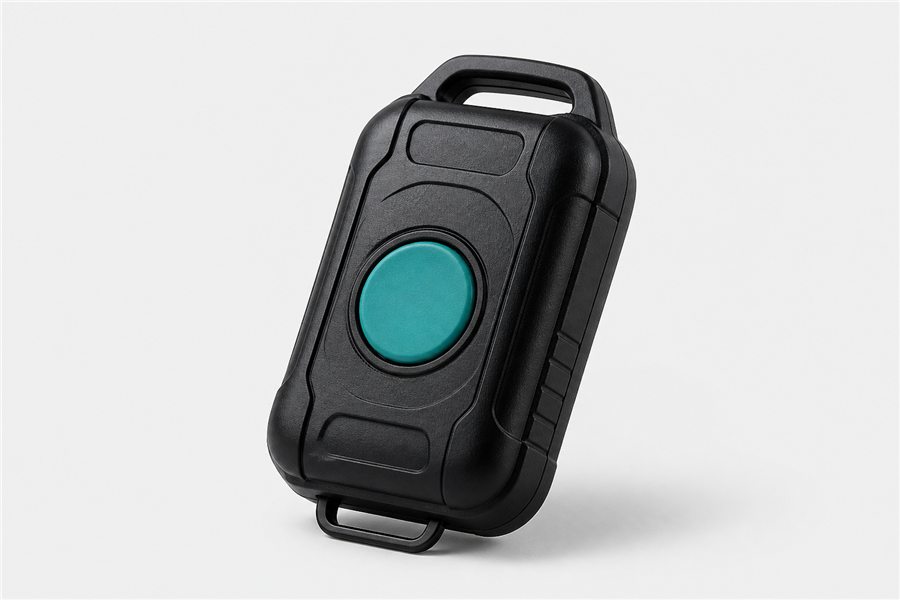 SOS and panic inputs product-style device mockup