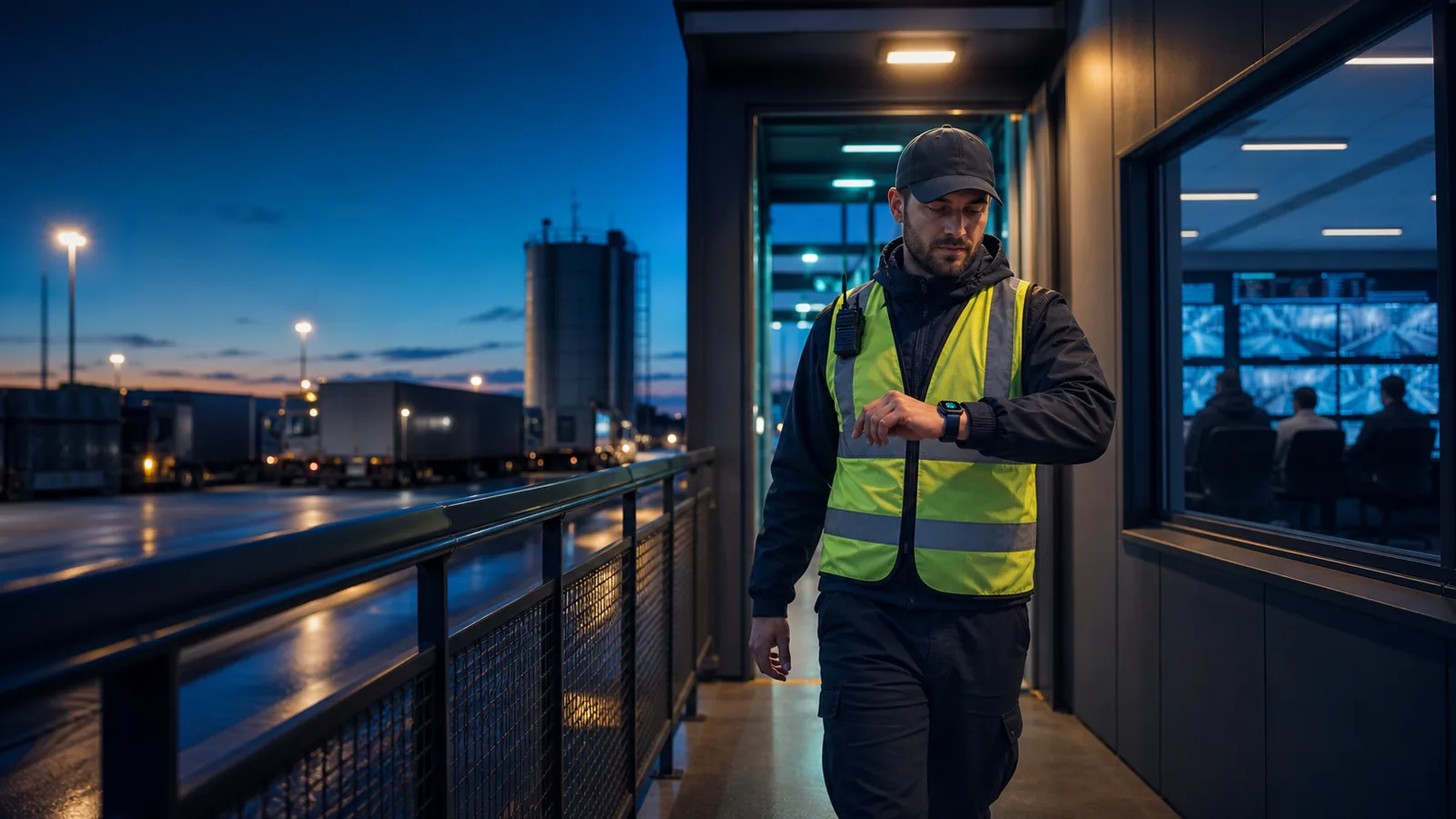 Lone field engineer connected to a monitored safety response